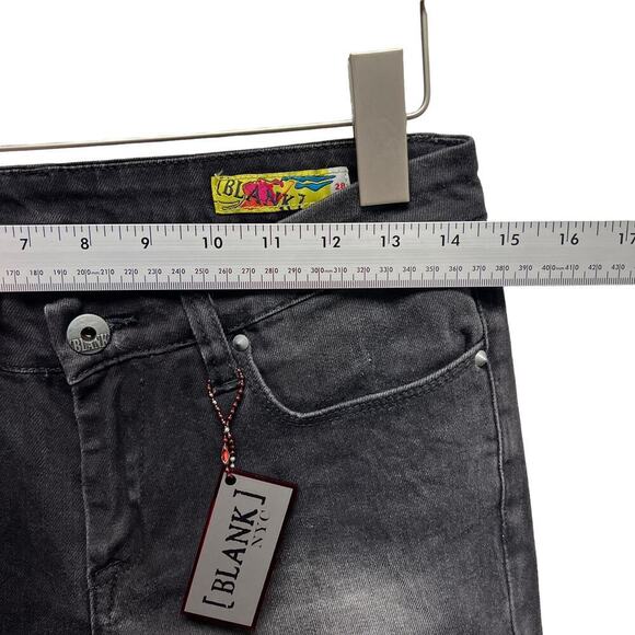 Blank NYC Denim Skinny Leg Ankle‎ Zip Jeans Black - Picture 12 of 12
